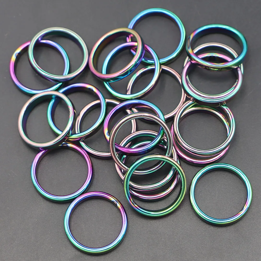 4mm Rainbow Black NO Magnetic Hematite Flat Rings Anxiety Balance Root Chakra Absorbs Negative Energy Ring Anxiety Relief 50PCS
4mm Rainbow Black NO Magnetic Hematite Flat Rings Anxiety Balance Root Chakra Absorbs Negative Energy Ring Anxiety Relief 50PCS