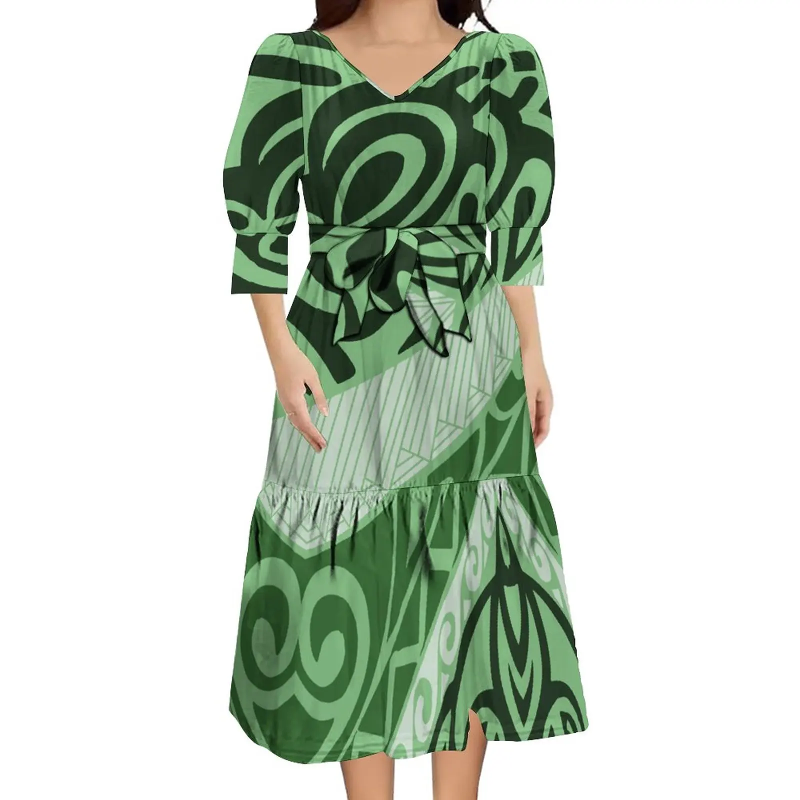 2023 New Fashion Polynesian Custom Temperament Dress Women's Summer Dress Slim-Fit Belt Temperament Dress
2023 New Fashion Polynesian Custom Temperament Dress Women's Summer Dress Slim-Fit Belt Temperament Dress
