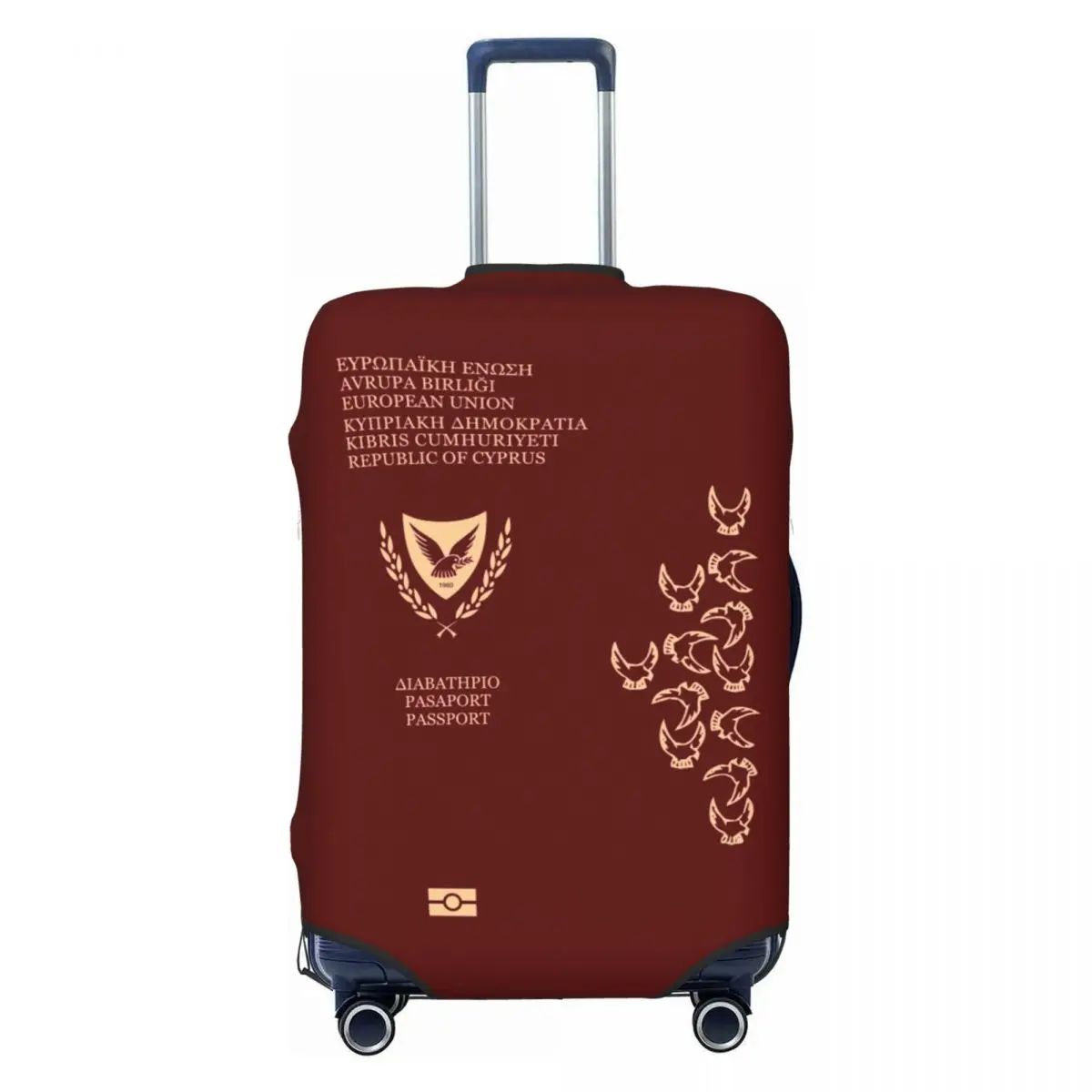 Чехол для дорожного багажа Cyprus Passport, эластичный защитный чехол для чемодана, подходит для 18-32 дюймов
Чехол для дорожного багажа Cyprus Passport, эластичный защитный чехол для чемодана, подходит для 18-32 дюймов