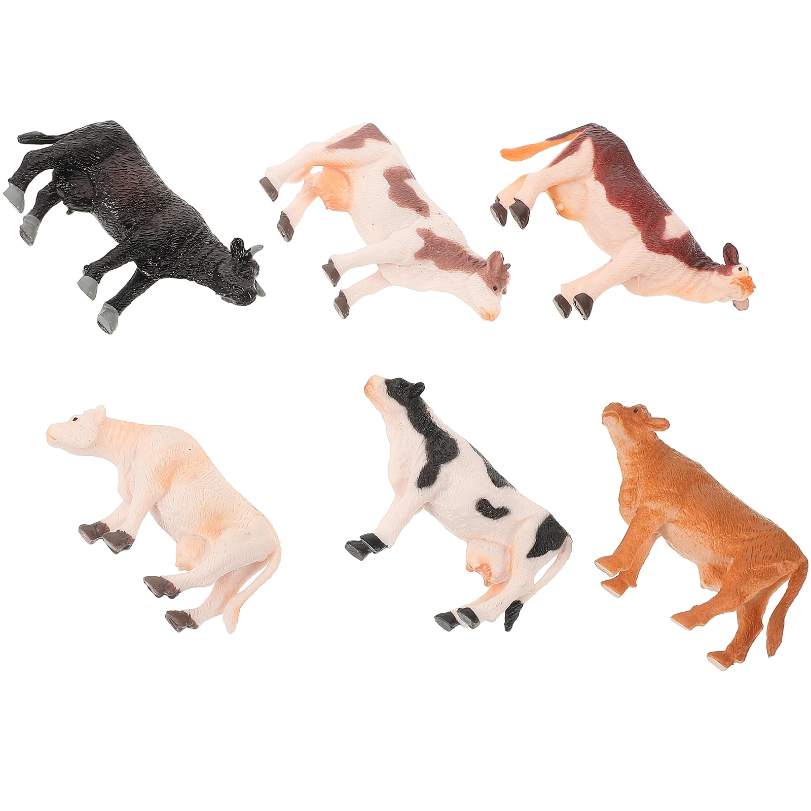 6 Pcs Simulation Animal Model Lawn Cattle Statue Puzzle Decorative Miniature Figurine for Outdoors Plastic Desktop Ornament
6 Pcs Simulation Animal Model Lawn Cattle Statue Puzzle Decorative Miniature Figurine for Outdoors Plastic Desktop Ornament