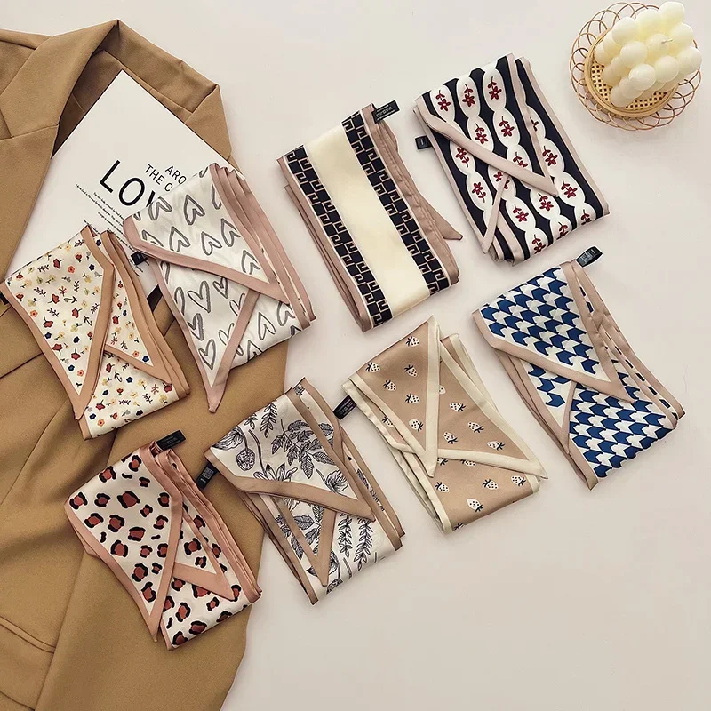 Luxury Brand Silk Square Plaid Scarf Women Satin Neck Hair Tie Band Soft work neckerchife NEW Female
Luxury Brand Silk Square Plaid Scarf Women Satin Neck Hair Tie Band Soft work neckerchife NEW Female