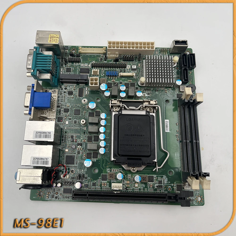 MS-98E1 для MSI Embedded Industrial Control Equipment Mini-ITX системная плата
MS-98E1 для MSI Embedded Industrial Control Equipment Mini-ITX системная плата