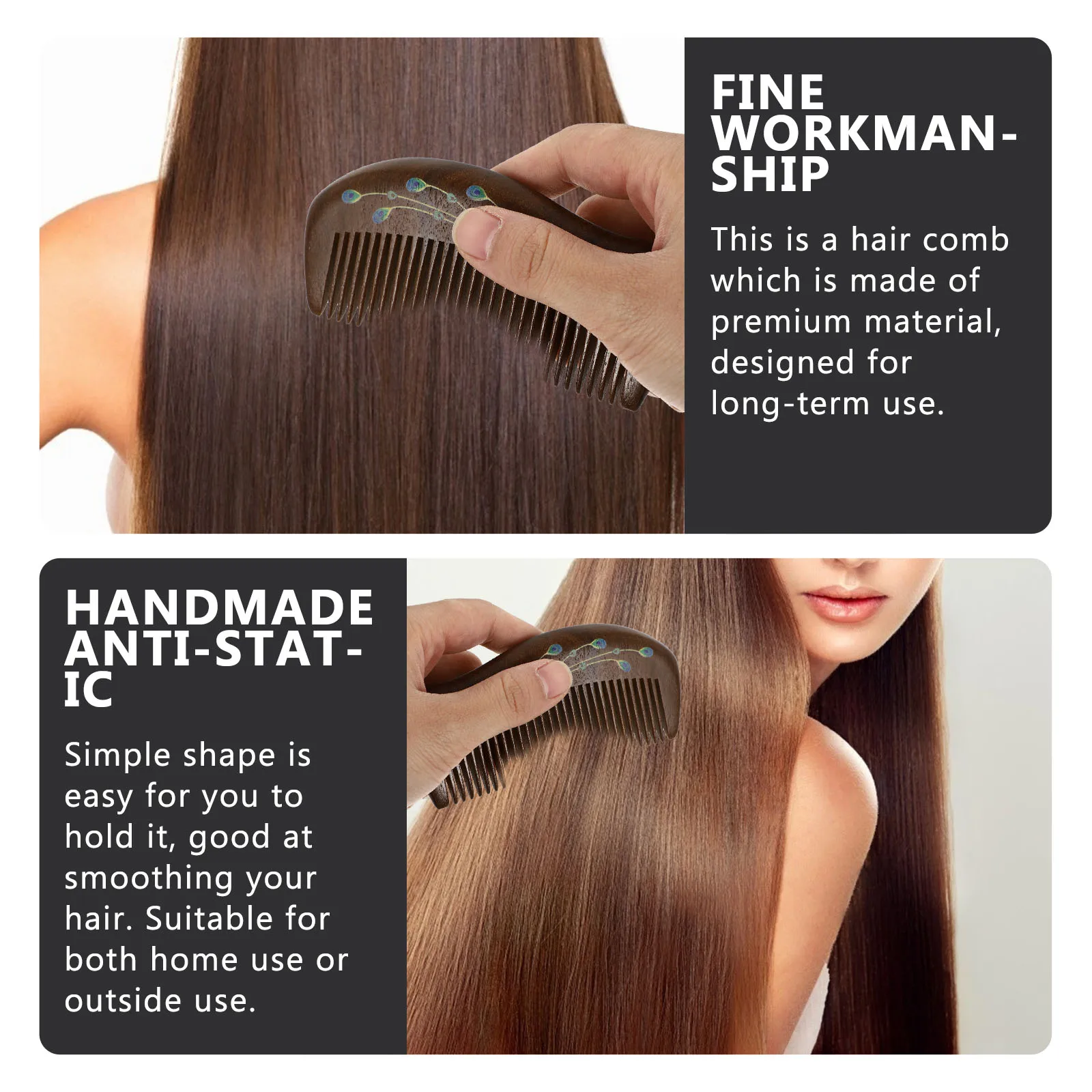 1pc Sandalwood Handmade Wooden Smooth Hair Care For Scalp Portable Vintage Wooden Comb Massage Portable Vintage Fashion Comb
1pc Sandalwood Handmade Wooden Smooth Hair Care For Scalp Portable Vintage Wooden Comb Massage Portable Vintage Fashion Comb