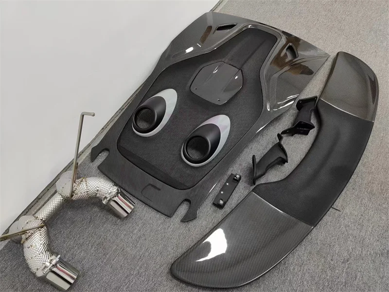 For McLaren 540C Upgrade 600LT Style Dry Carbon Fiber Rear Luggage Compartment Lid Rear Spoiler Titanium Alloy Exhaust Body Kit
For McLaren 540C Upgrade 600LT Style Dry Carbon Fiber Rear Luggage Compartment Lid Rear Spoiler Titanium Alloy Exhaust Body Kit