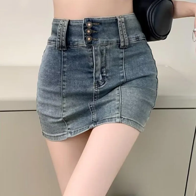 Vintage Mini Denim Skirt Women Sexy Fashion High Waist Slim Bag Hip Short Skirt q575
Vintage Mini Denim Skirt Women Sexy Fashion High Waist Slim Bag Hip Short Skirt q575