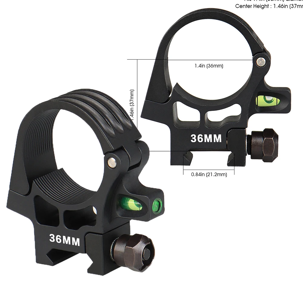 Tactical PVS-18 Night Vision Mount Scope Ring With Level Bubble For 21.2mm Rail HS24-0252
Tactical PVS-18 Night Vision Mount Scope Ring With Level Bubble For 21.2mm Rail HS24-0252