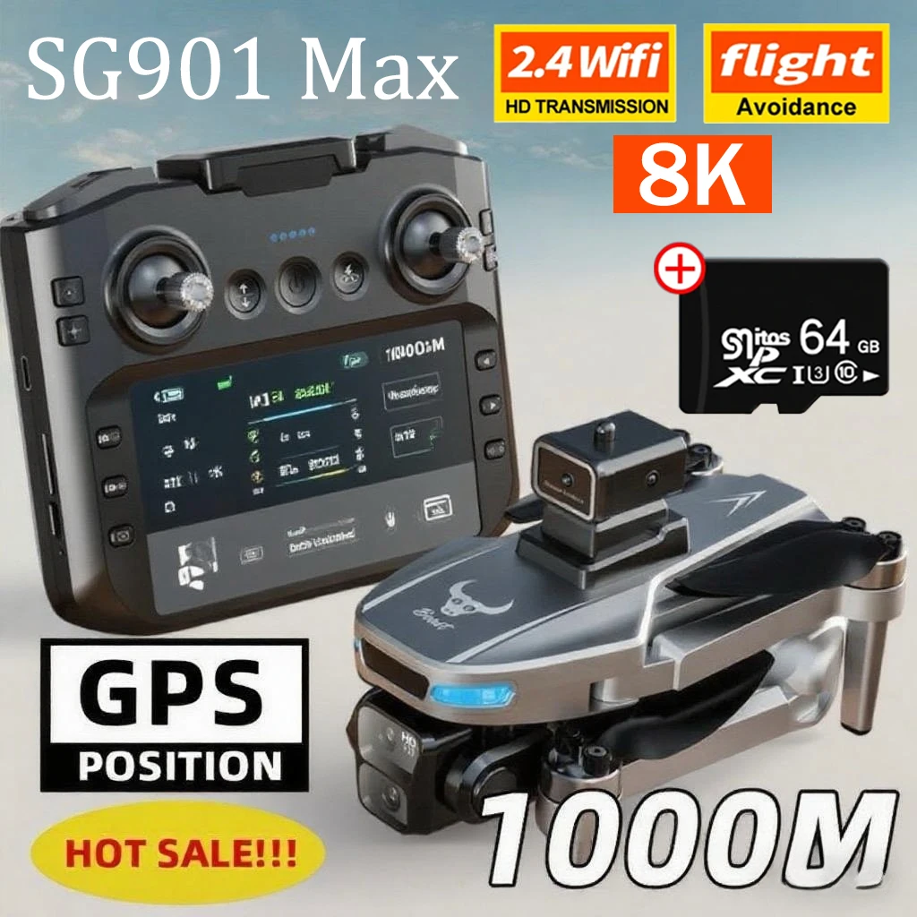 ZLL SG901 Max Pro GPS Drone 8K Camera FPV Obstacle Avoidance Folding Large Screen Remote Control Toy Four Axis Aerial Camera
ZLL SG901 Max Pro GPS Drone 8K Camera FPV Obstacle Avoidance Folding Large Screen Remote Control Toy Four Axis Aerial Camera