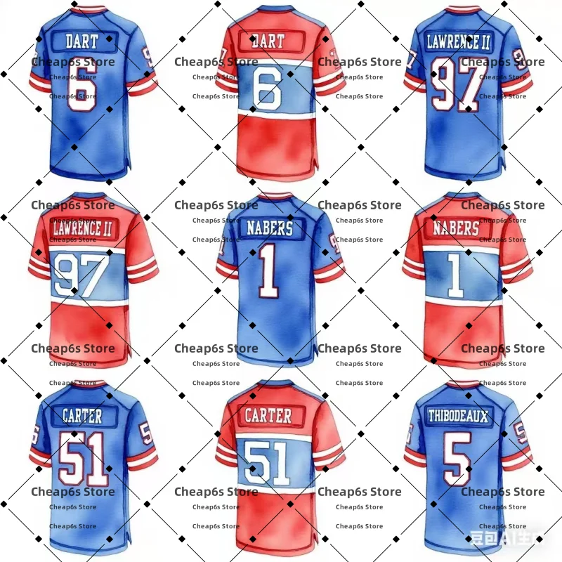 Cheap New York Embroidered American Football Jersey Nabers Dexter Lawrence II Football Shirts
Cheap New York Embroidered American Football Jersey Nabers Dexter Lawrence II Football Shirts