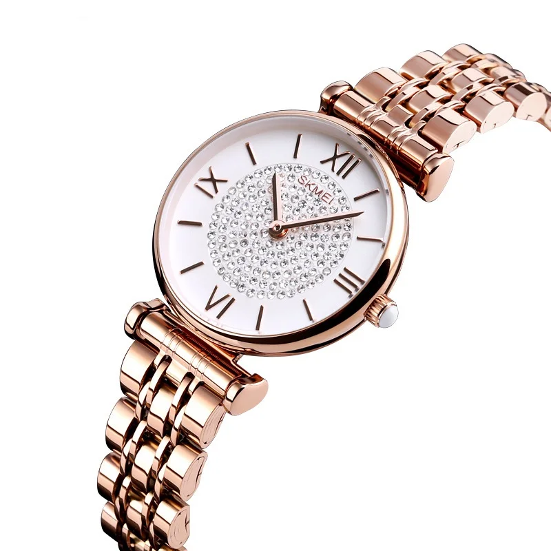 Fashion Stylish Rhinestone Women Quartz Watches Chain Band Waterproof Wrist Watch for Ladies Female
Fashion Stylish Rhinestone Women Quartz Watches Chain Band Waterproof Wrist Watch for Ladies Female