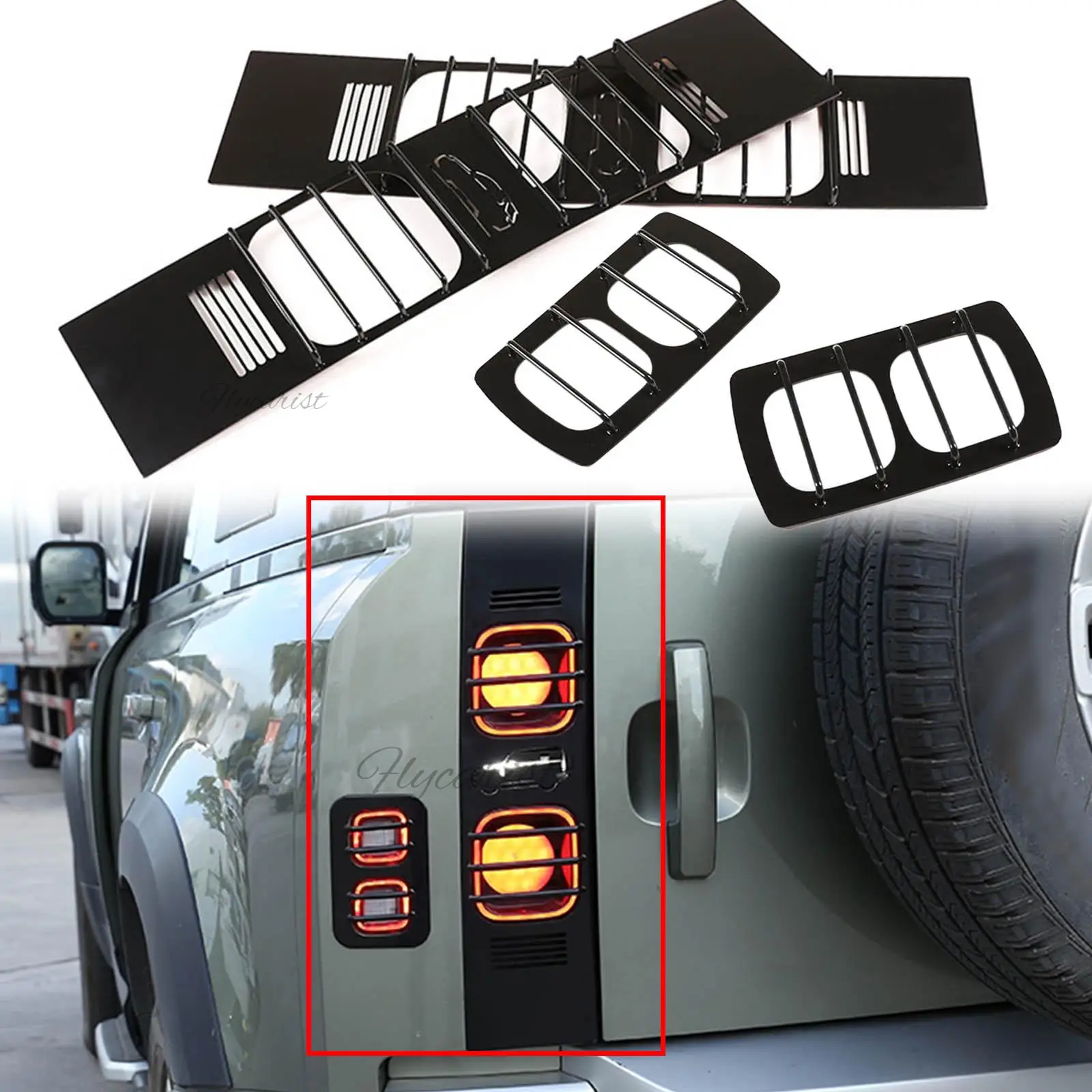 Black Rear Tail Light Lamp Cover Trim *4 Covers For Land Rover Defender 2020-2022 90/110
Black Rear Tail Light Lamp Cover Trim *4 Covers For Land Rover Defender 2020-2022 90/110