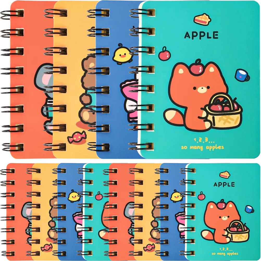 12Pcs Cartoon Animal Spiral Coil Notepads Portable Small Pocket Memo Notebooks to Do List Notepad for Office Meeting Travel
12Pcs Cartoon Animal Spiral Coil Notepads Portable Small Pocket Memo Notebooks to Do List Notepad for Office Meeting Travel