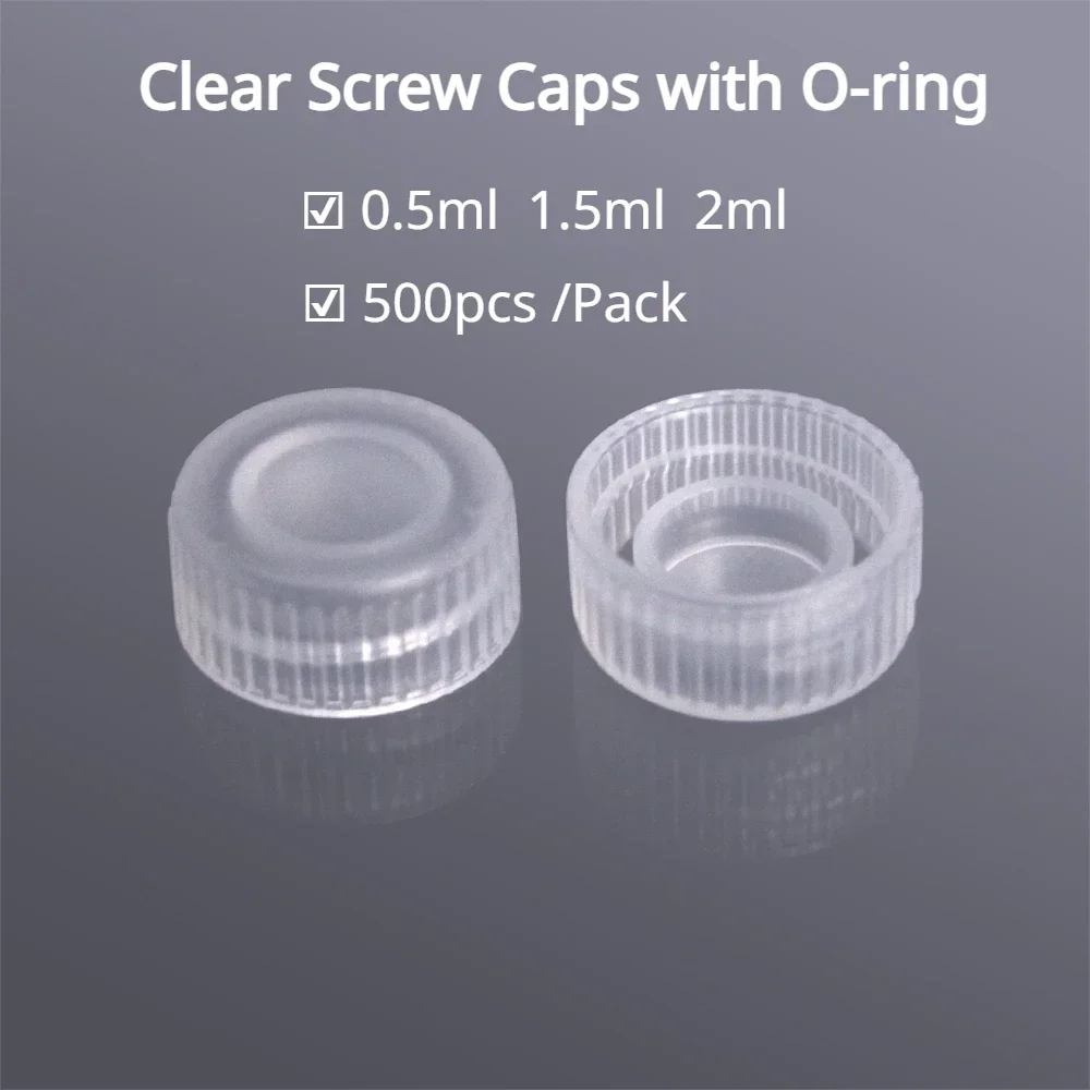 500pcs Biosharp Disposable Clear Screw Caps with O-ring DNase/RNase Free Sterile PP Material Sample Tube Cap 
500pcs Biosharp Disposable Clear Screw Caps with O-ring DNase/RNase Free Sterile PP Material Sample Tube Cap