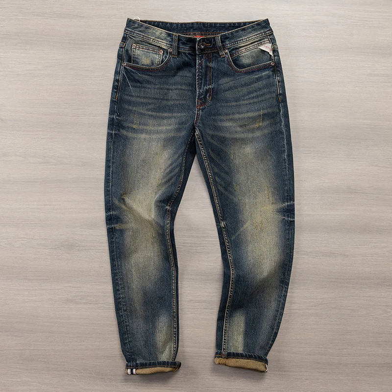 2026 Spring and Autumn New American Retro Heavyweight Denim Jeans Men's High Street 94.2% Cotton Washed Straight Casual Pants
2026 Spring and Autumn New American Retro Heavyweight Denim Jeans Men's High Street 94.2% Cotton Washed Straight Casual Pants