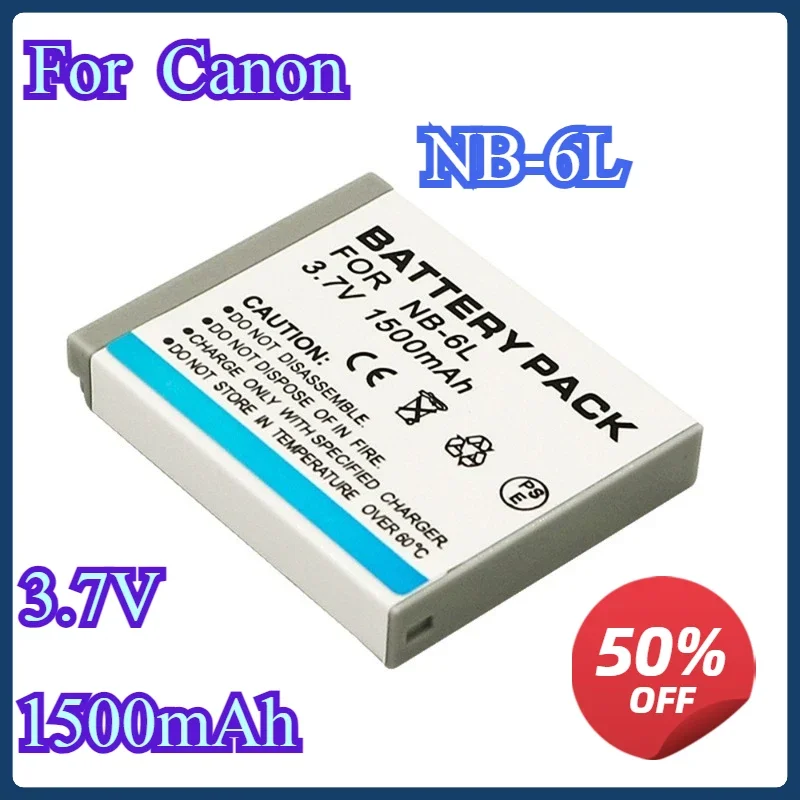 1500mAh Batteries Camera Battery NB 6L NB6LH NB-6L For Canon Power-shot IXUS 310 SX240 SX275 SX280 SX510 SX500 HS 95 D10 D20 D30
1500mAh Batteries Camera Battery NB 6L NB6LH NB-6L For Canon Power-shot IXUS 310 SX240 SX275 SX280 SX510 SX500 HS 95 D10 D20 D30