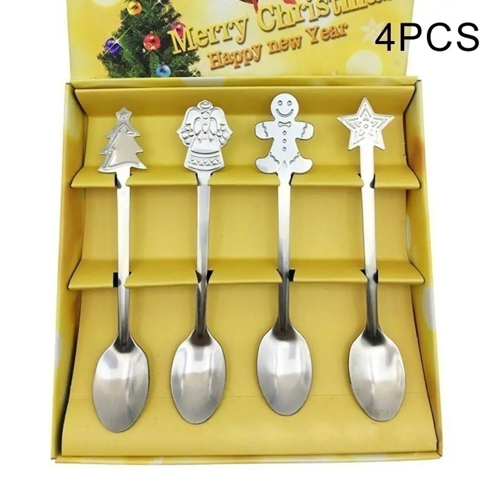 4pcs/set Drinking Desserts Stainless Steel Kitchen & Dining Snowman Kids Spoon Christmas Coffee Spoons Tableware Tea Scoops
4pcs/set Drinking Desserts Stainless Steel Kitchen & Dining Snowman Kids Spoon Christmas Coffee Spoons Tableware Tea Scoops