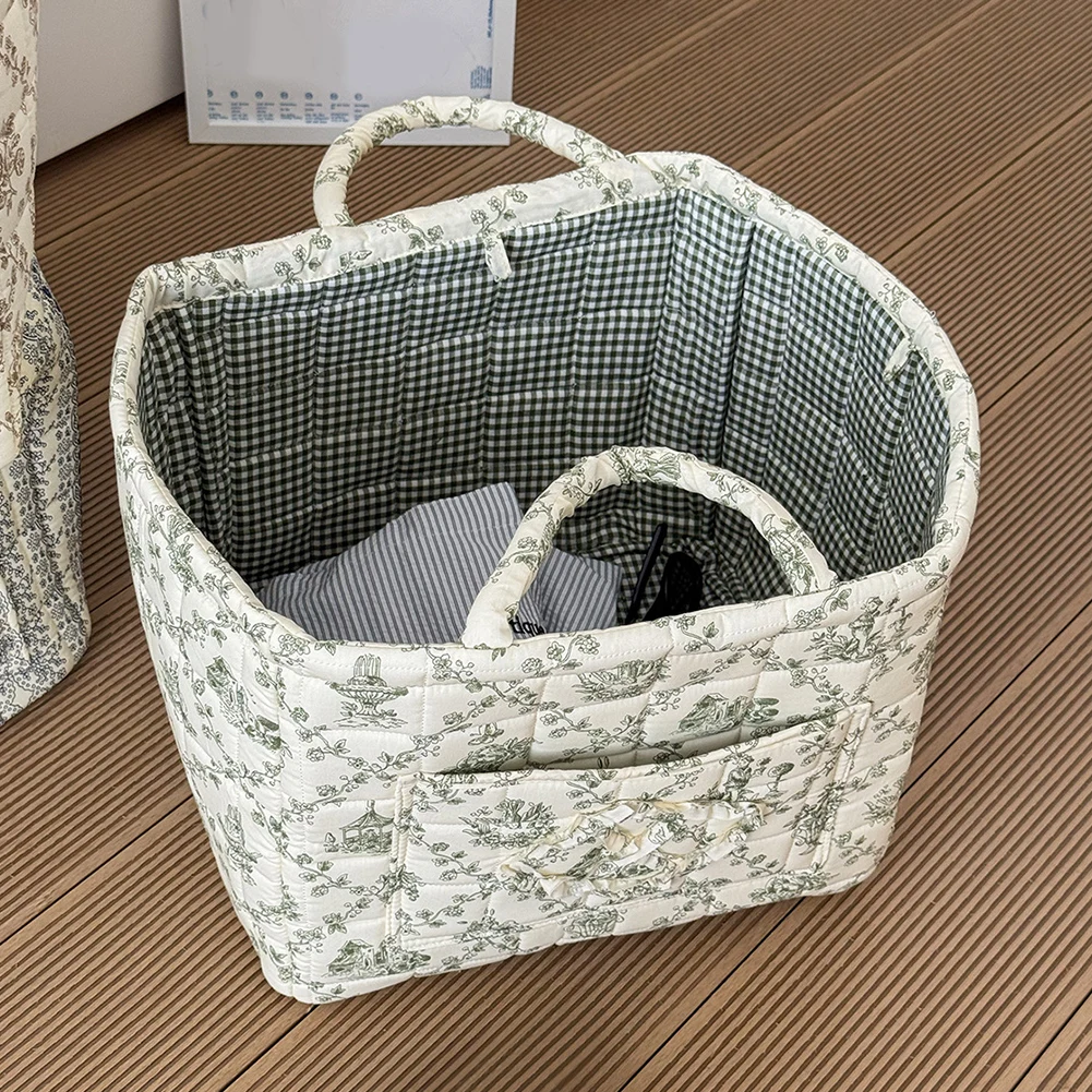 Fabric Cloth Storage Basket with Handle Laundry Storage Bin Sundries Storage Organizer for Office Home Bedroom Clothes
Fabric Cloth Storage Basket with Handle Laundry Storage Bin Sundries Storage Organizer for Office Home Bedroom Clothes
