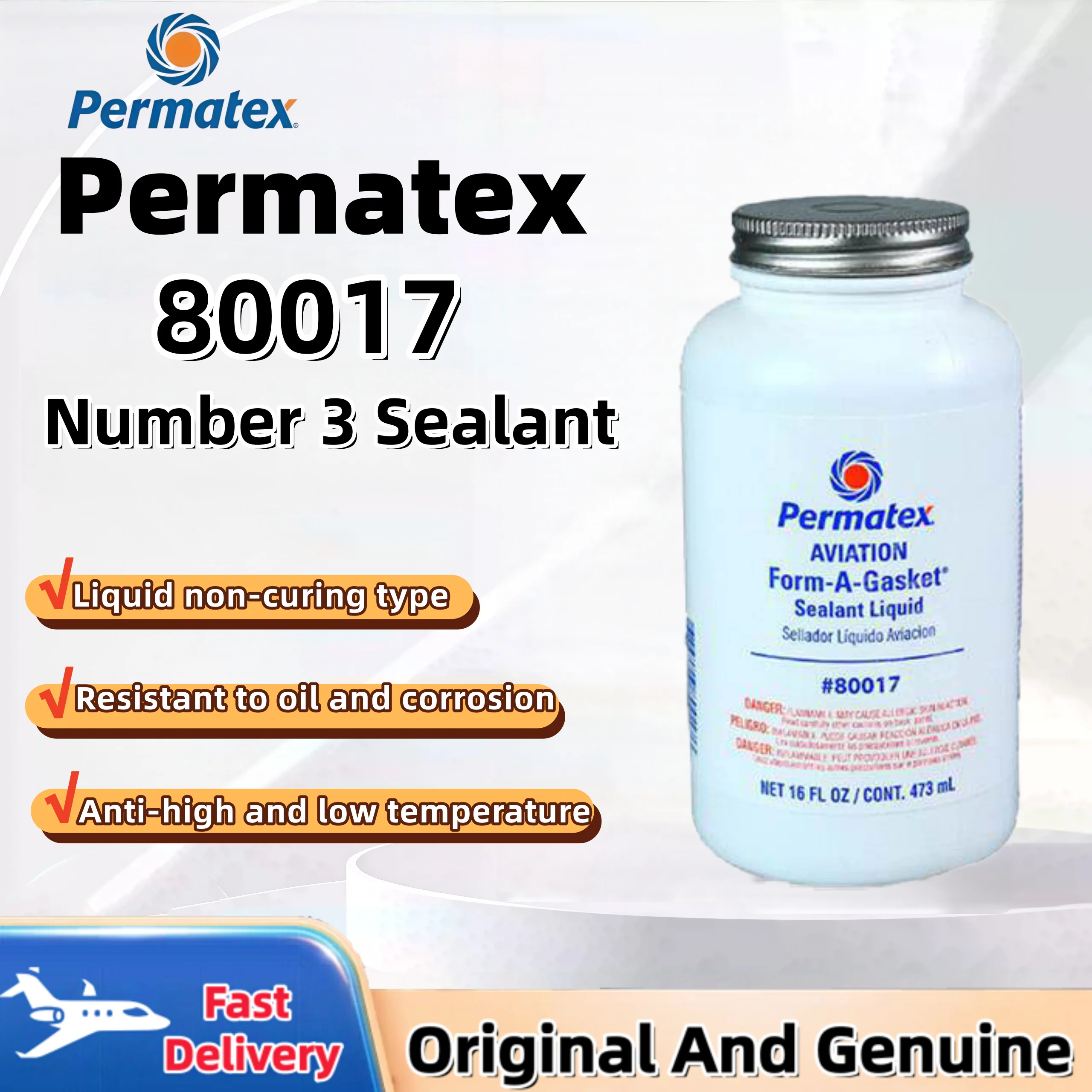 Permatex 80017 Heat-Resistant Anti-Oxidation Aircraft Specific No.3 Gasket Sealant for Aviation Maintenance
Permatex 80017 Heat-Resistant Anti-Oxidation Aircraft Specific No.3 Gasket Sealant for Aviation Maintenance