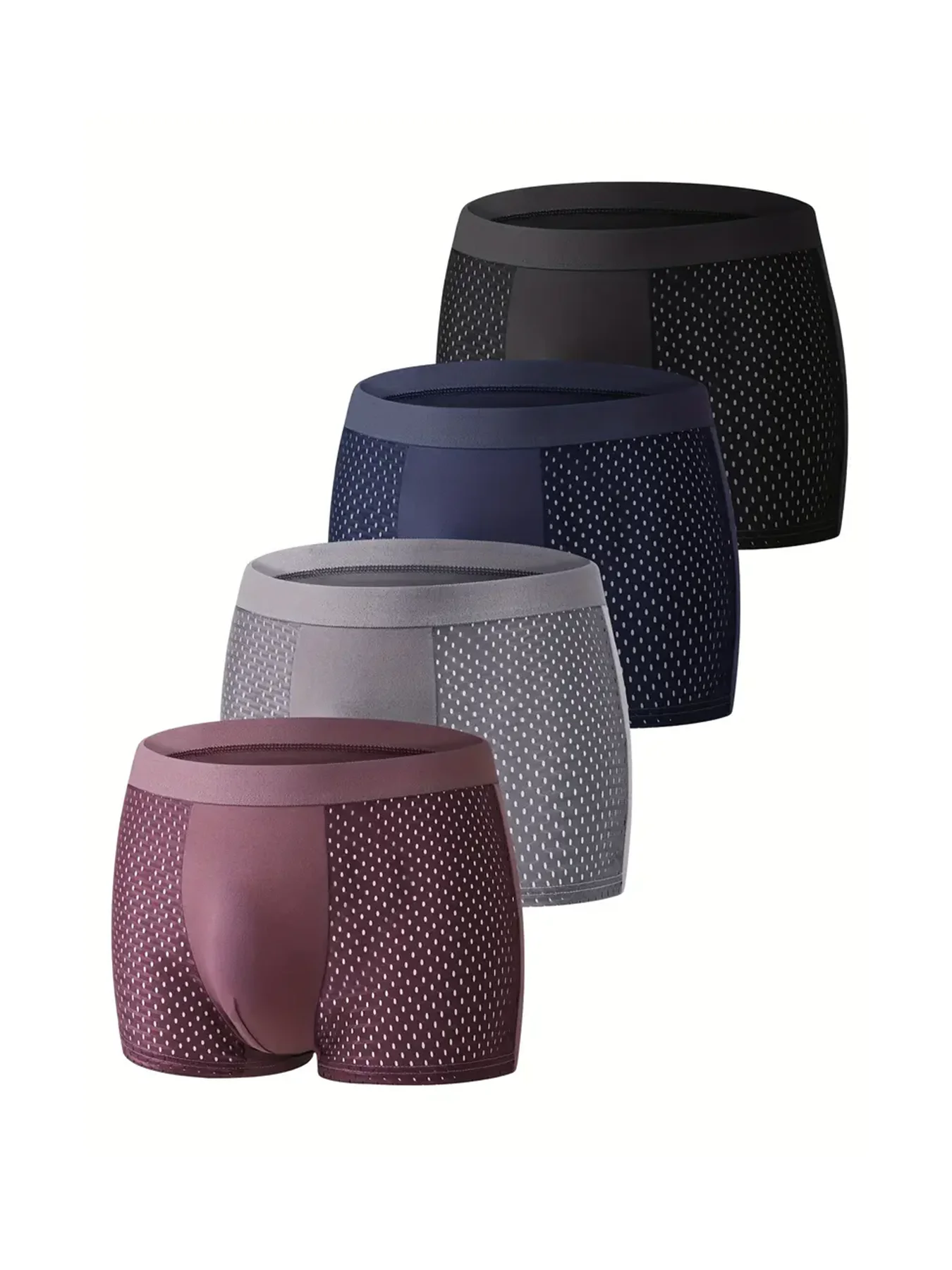 New 4Pcs Men Boxer Shorts Sexy Underwear Elastic Four Season Wear Sports Panties Breathable Mesh Underpant Male Briefs Plus Size
New 4Pcs Men Boxer Shorts Sexy Underwear Elastic Four Season Wear Sports Panties Breathable Mesh Underpant Male Briefs Plus Size