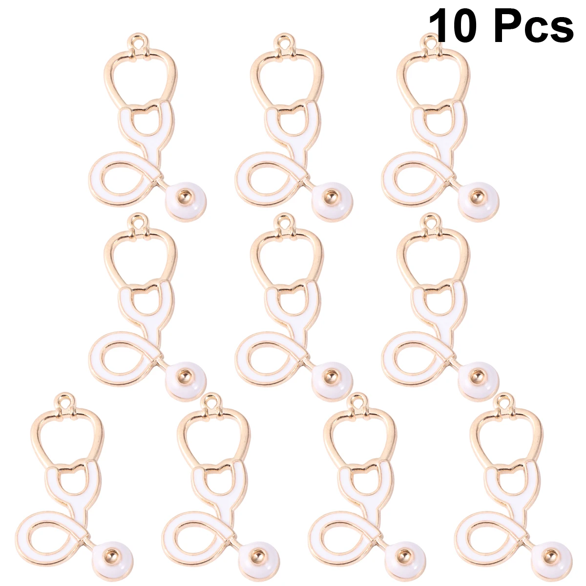 10 Pcs Stethoscope Pendant Accessories Beads for Jewelry Making Dripping Glaze Charms Necklaces Doctor Bracelets Braclet Nurse
10 Pcs Stethoscope Pendant Accessories Beads for Jewelry Making Dripping Glaze Charms Necklaces Doctor Bracelets Braclet Nurse