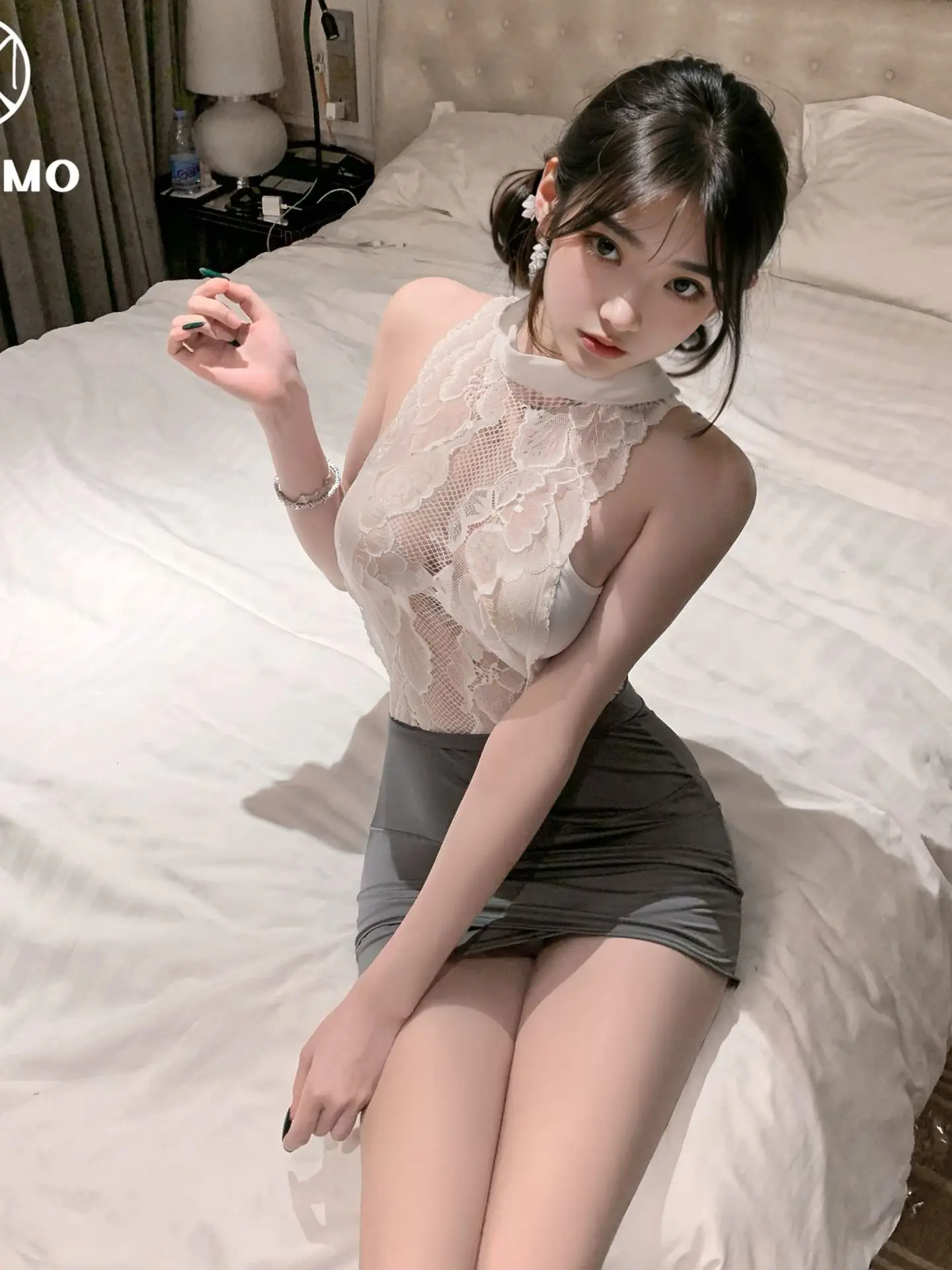 Sexy Ladies Waist Cinched Lace Nightgown, Sexy Hip Hugging Pure Desire Secretary Dress Elegant Sweet Lace Mesh Mini Dress 1BRW
Sexy Ladies Waist Cinched Lace Nightgown, Sexy Hip Hugging Pure Desire Secretary Dress Elegant Sweet Lace Mesh Mini Dress 1BRW