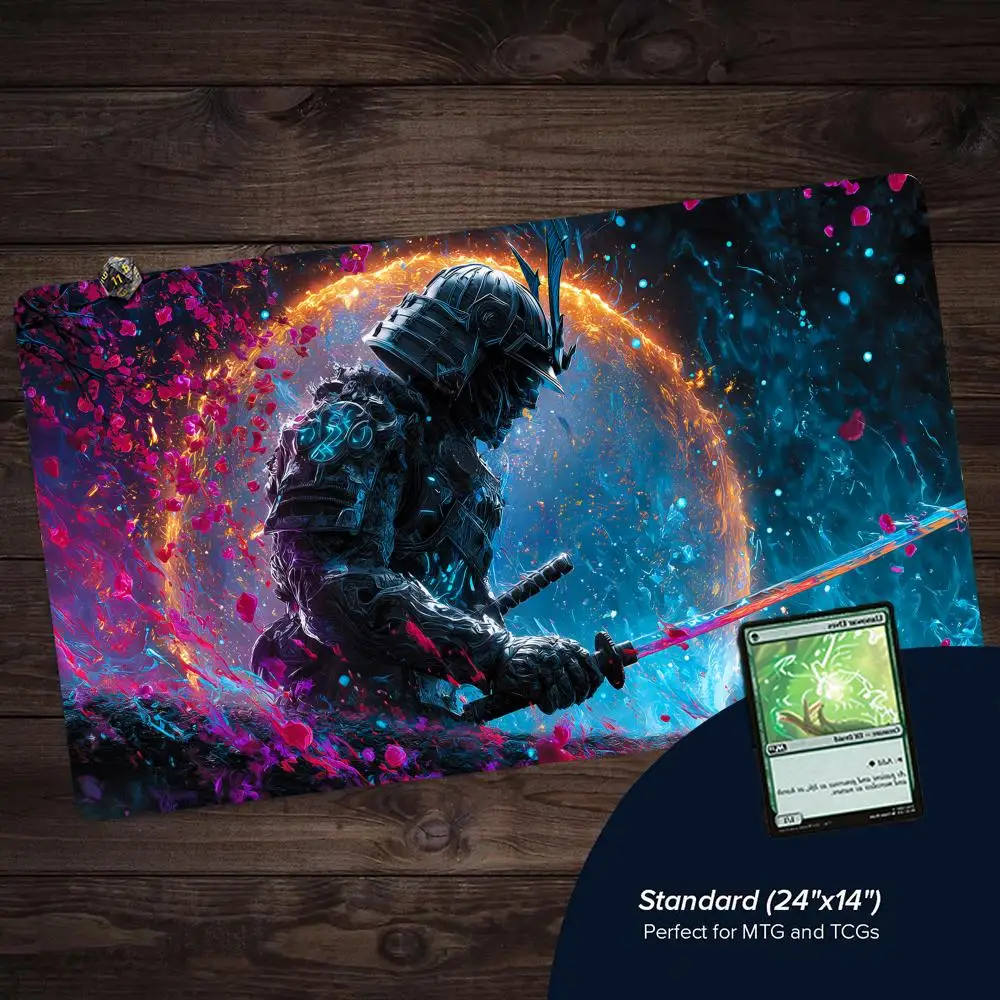 Cyber Neon Samurai MTG Playmat Magic Card Mat with Stitched Edge Non-Slip Durable Tabletop playmat Board Game Mat for TCG
Cyber Neon Samurai MTG Playmat Magic Card Mat with Stitched Edge Non-Slip Durable Tabletop playmat Board Game Mat for TCG