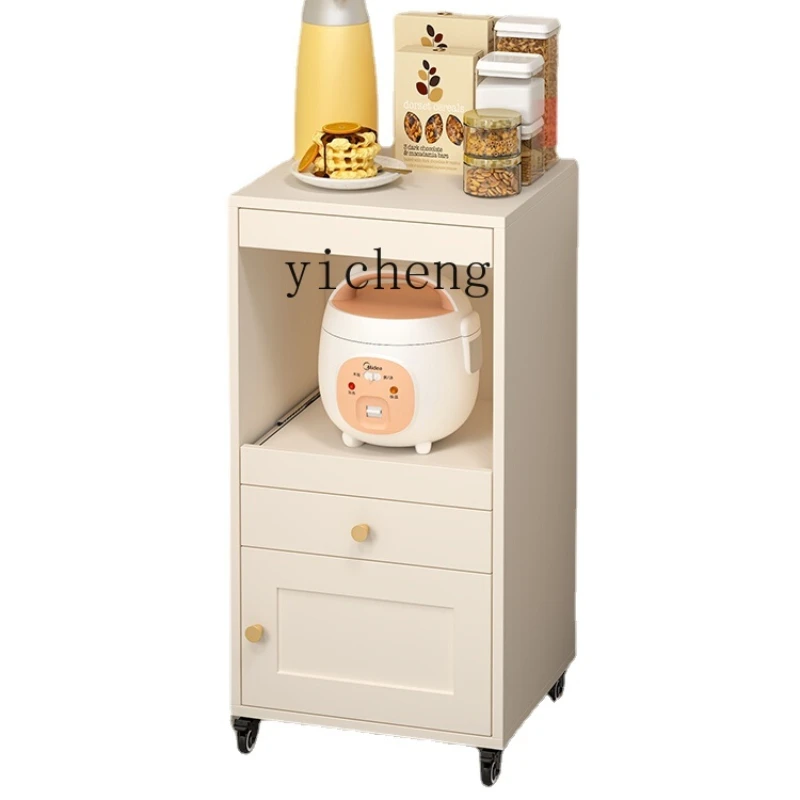 Zk Cream Style Mobile Storage Sideboard Cabinet Kitchen Crack Cabinet Drawer Small Cabinet
Zk Cream Style Mobile Storage Sideboard Cabinet Kitchen Crack Cabinet Drawer Small Cabinet