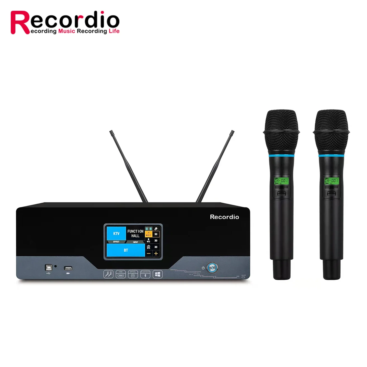 GAW-K8 Professional Power Amplifier Effector High Quality Wireless Microphone 3 in 1 for Karaoke Stage Performance
GAW-K8 Professional Power Amplifier Effector High Quality Wireless Microphone 3 in 1 for Karaoke Stage Performance