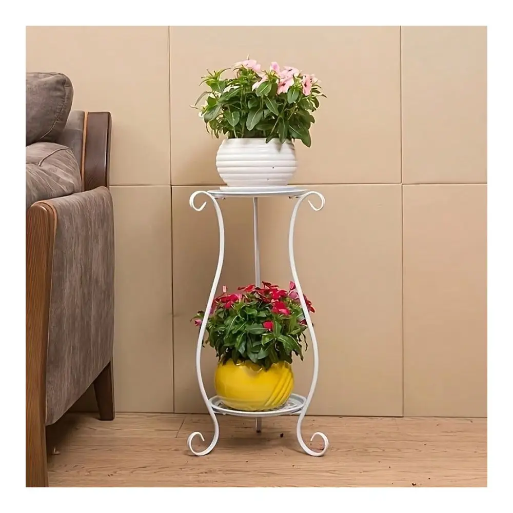 Metal Indoor Plant Stand, 2Tier Decorative Flower Pot Holder, Modern Home Garden Display Shelf Bracket For Living Room, Balcony
Metal Indoor Plant Stand, 2Tier Decorative Flower Pot Holder, Modern Home Garden Display Shelf Bracket For Living Room, Balcony