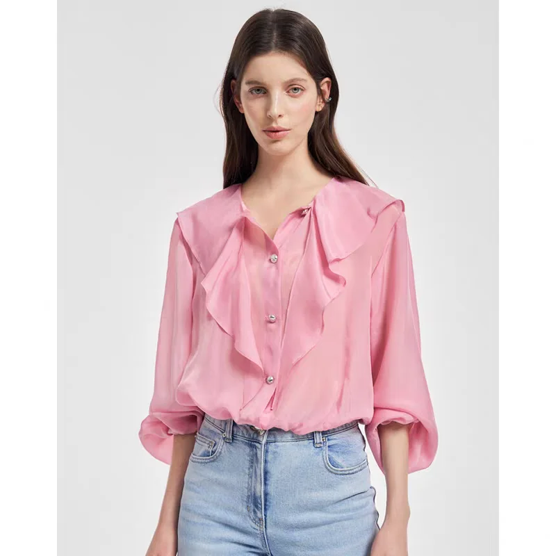Elegant Korean Style Lady Shirt Summer Special Loose Breathable Long Sleeve Sun Protection Hooded Lotus Leaf Collar College S...
Elegant Korean Style Lady Shirt Summer Special Loose Breathable Long Sleeve Sun Protection Hooded Lotus Leaf Collar College S...