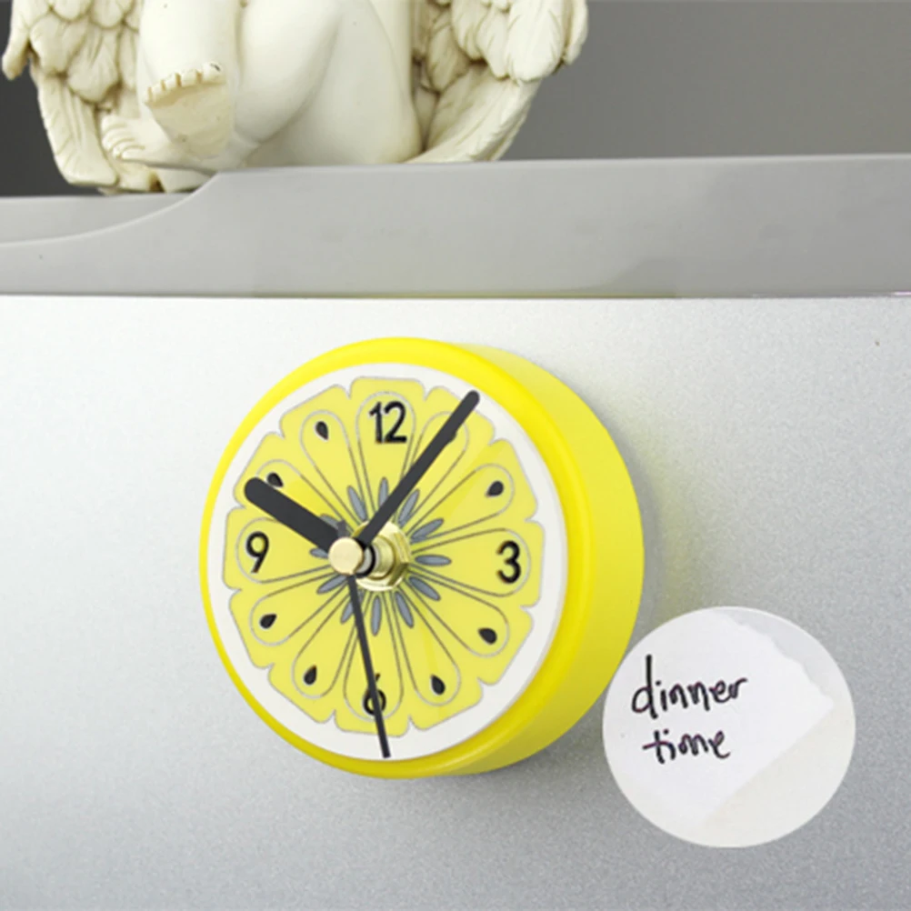 Magnetic Fridge Clock Refrigerator Magnets Sticker Clock Round Fruit Pattern Wall Clock Message Stickers (Random Color)
Magnetic Fridge Clock Refrigerator Magnets Sticker Clock Round Fruit Pattern Wall Clock Message Stickers (Random Color)