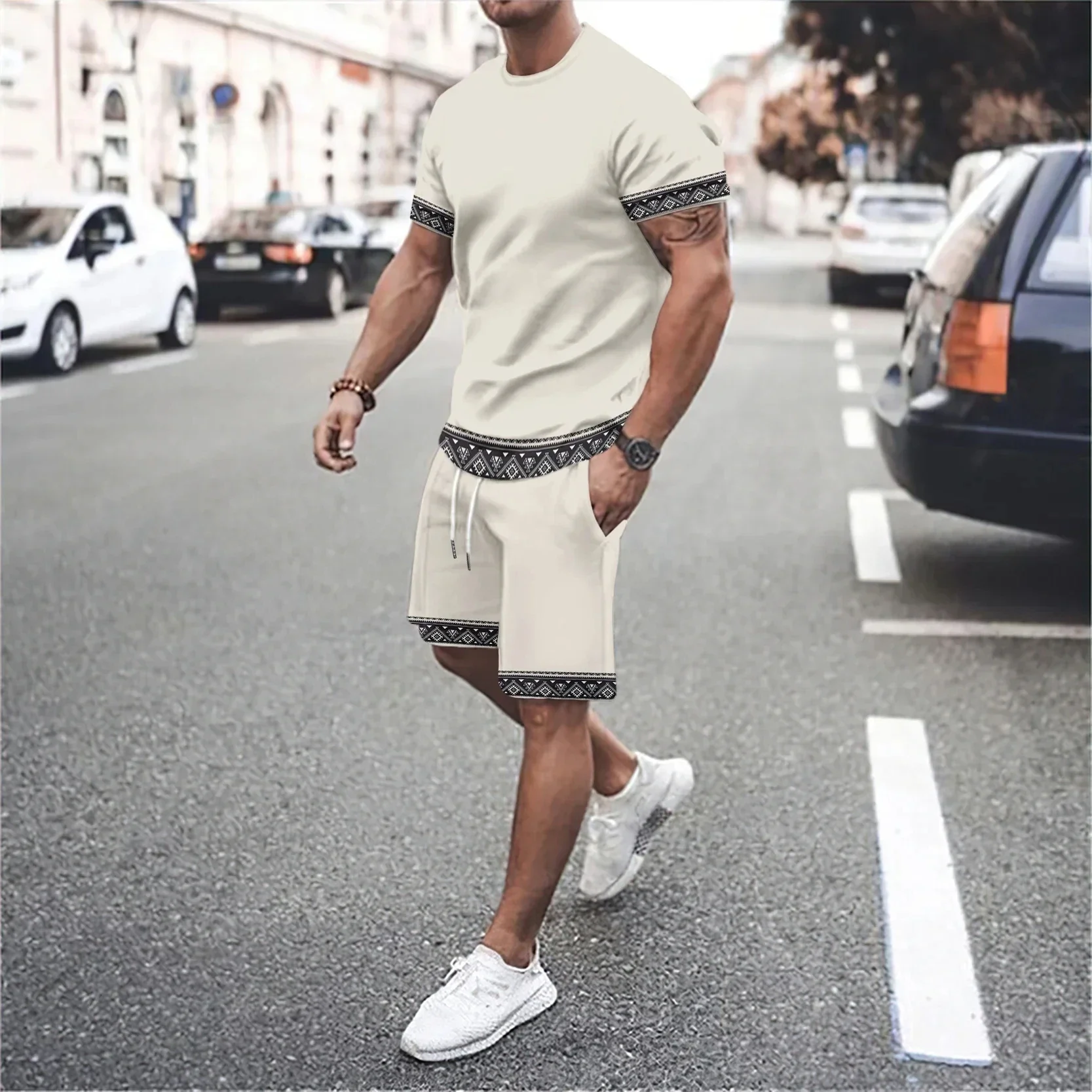 3D Printed Digital Creative Block Quick Drying Breathable Sport Men's Plus-size Round Neck Summer Short Sleeve Suit
3D Printed Digital Creative Block Quick Drying Breathable Sport Men's Plus-size Round Neck Summer Short Sleeve Suit