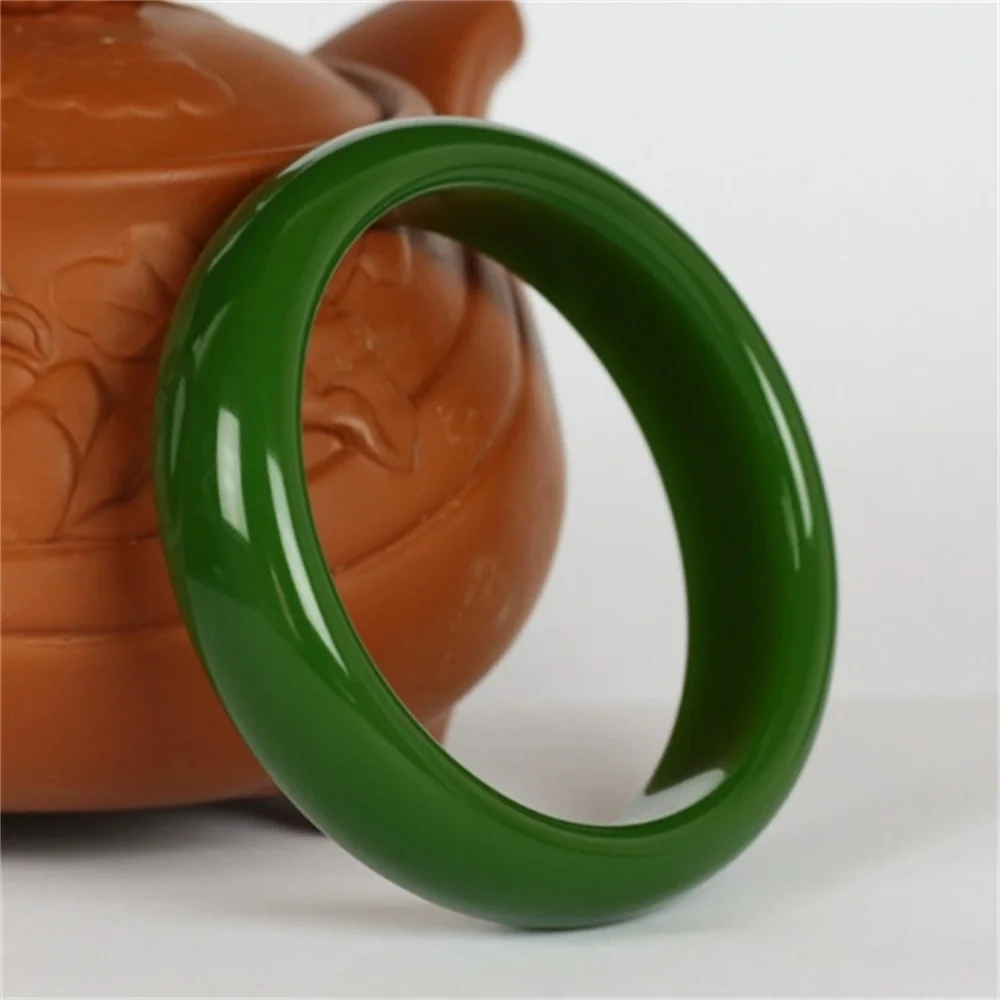 Xinjiang Outer Mongolian Material Hotan Jade Bracelet Blue White Jade Flat Bar Women's Style
Xinjiang Outer Mongolian Material Hotan Jade Bracelet Blue White Jade Flat Bar Women's Style