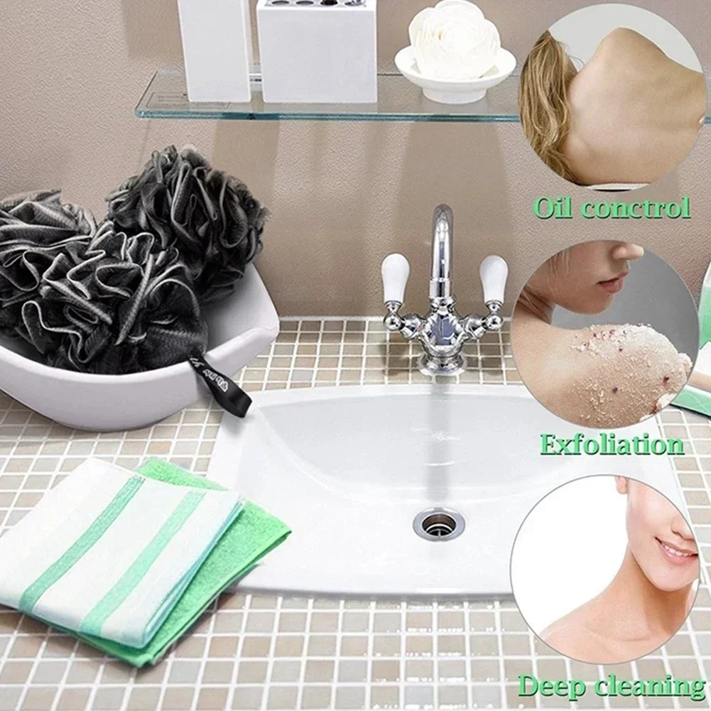 1Pc Black Large Adult Bath Ball Shower Sponge Exfoliating Mesh Brush Clean Body Wash Bathroom Accessories 12cm
1Pc Black Large Adult Bath Ball Shower Sponge Exfoliating Mesh Brush Clean Body Wash Bathroom Accessories 12cm