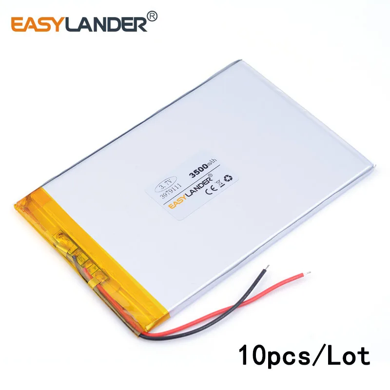 10pcs /Lot 3500mAh 3979111 3.7v lithium Li ion polymer rechargeable battery For Power bank phone PAD protable tablet PC
10pcs /Lot 3500mAh 3979111 3.7v lithium Li ion polymer rechargeable battery For Power bank phone PAD protable tablet PC