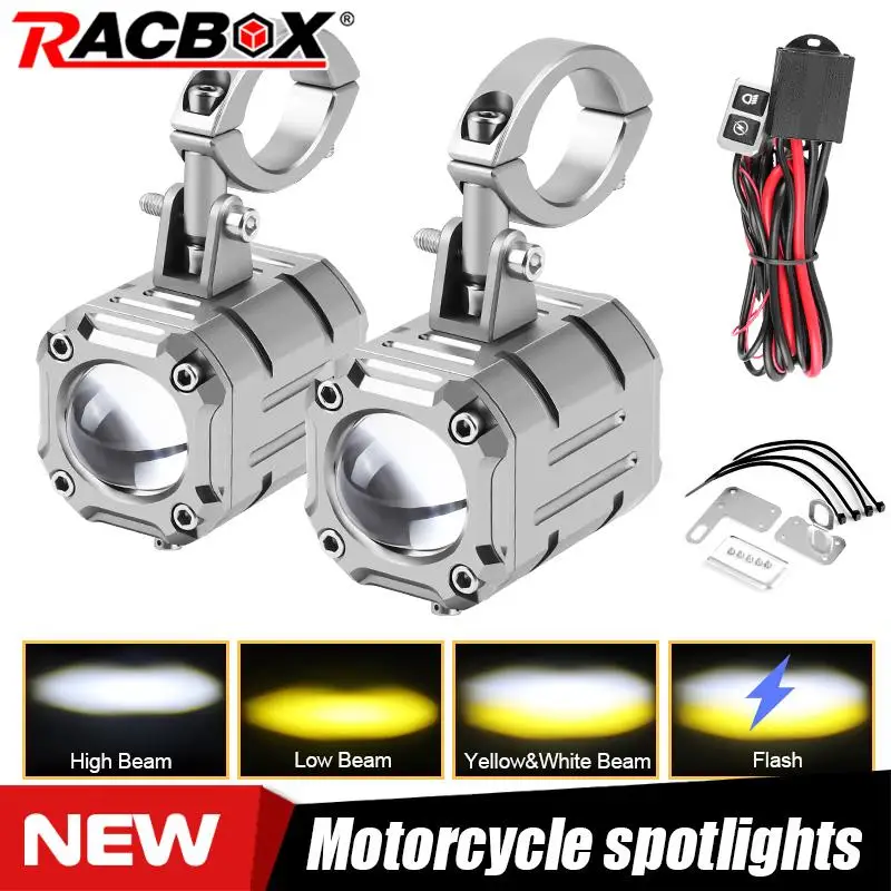 2x LED Spotlight Turn Signal Lamp Mini Motorcycle Auxiliary Indicator Flasher Blinkers Light High Low Beam Aluminum Accessories
2x LED Spotlight Turn Signal Lamp Mini Motorcycle Auxiliary Indicator Flasher Blinkers Light High Low Beam Aluminum Accessories