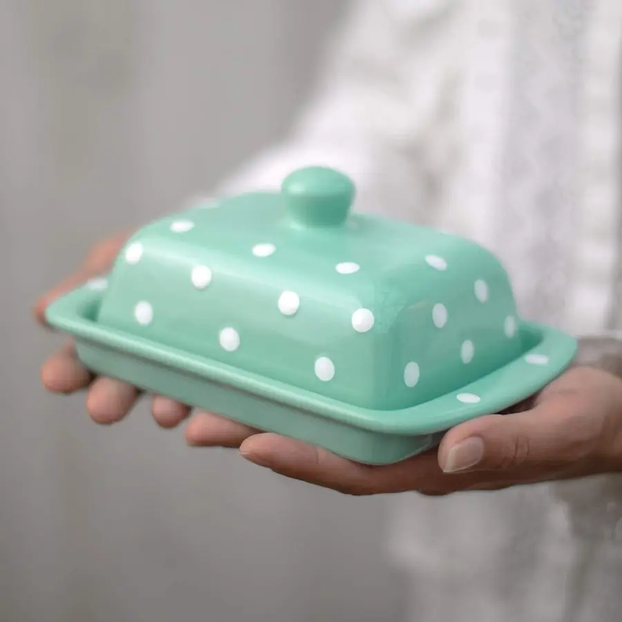 Large Butter Dish with Lid for Countertop, Ceramic Butter Keeper, Butter Container with Knob Handle, Butter Holder Tray with Cov
Large Butter Dish with Lid for Countertop, Ceramic Butter Keeper, Butter Container with Knob Handle, Butter Holder Tray with Cov
