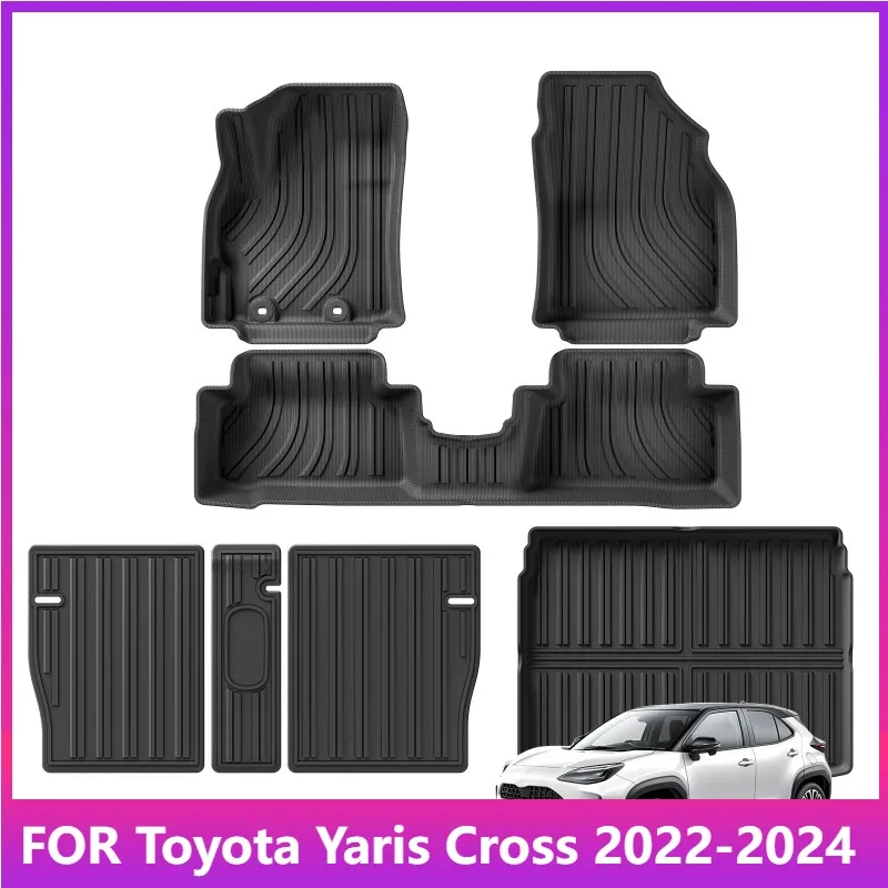 Коврики для Toyota Yaris Cross 2022 2023 2024, автомобильные коврики, коврик в багажник, TPE, 3D коврик для ног, черный, с левым рулем
Коврики для Toyota Yaris Cross 2022 2023 2024, автомобильные коврики, коврик в багажник, TPE, 3D коврик для ног, черный, с левым рулем