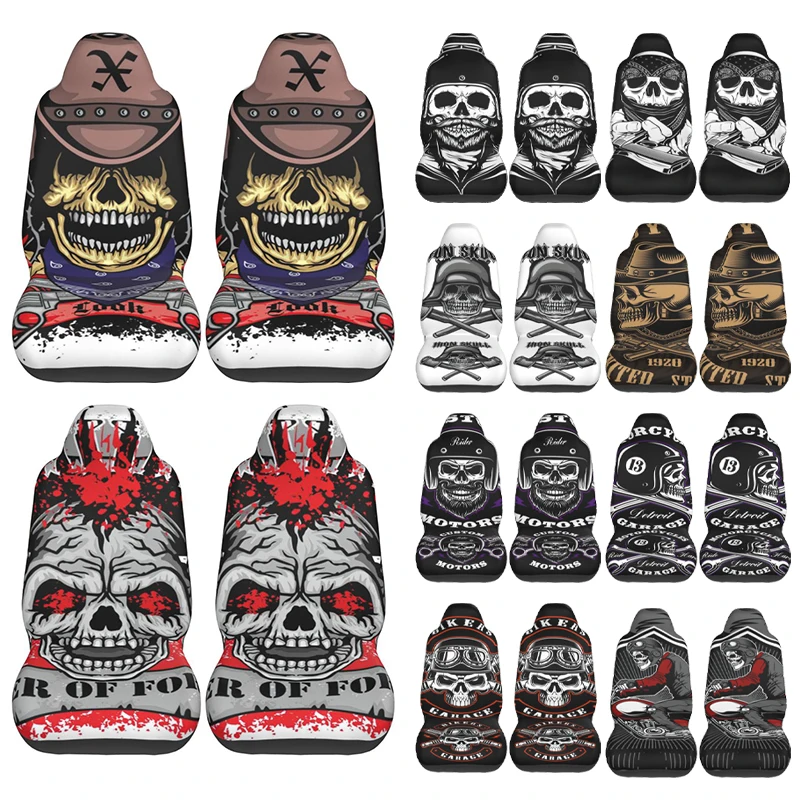 Aggressive Emblem With Skull Car Seat Cover Custom Printing Universal Front Protector Accessories Cushion Set
Aggressive Emblem With Skull Car Seat Cover Custom Printing Universal Front Protector Accessories Cushion Set