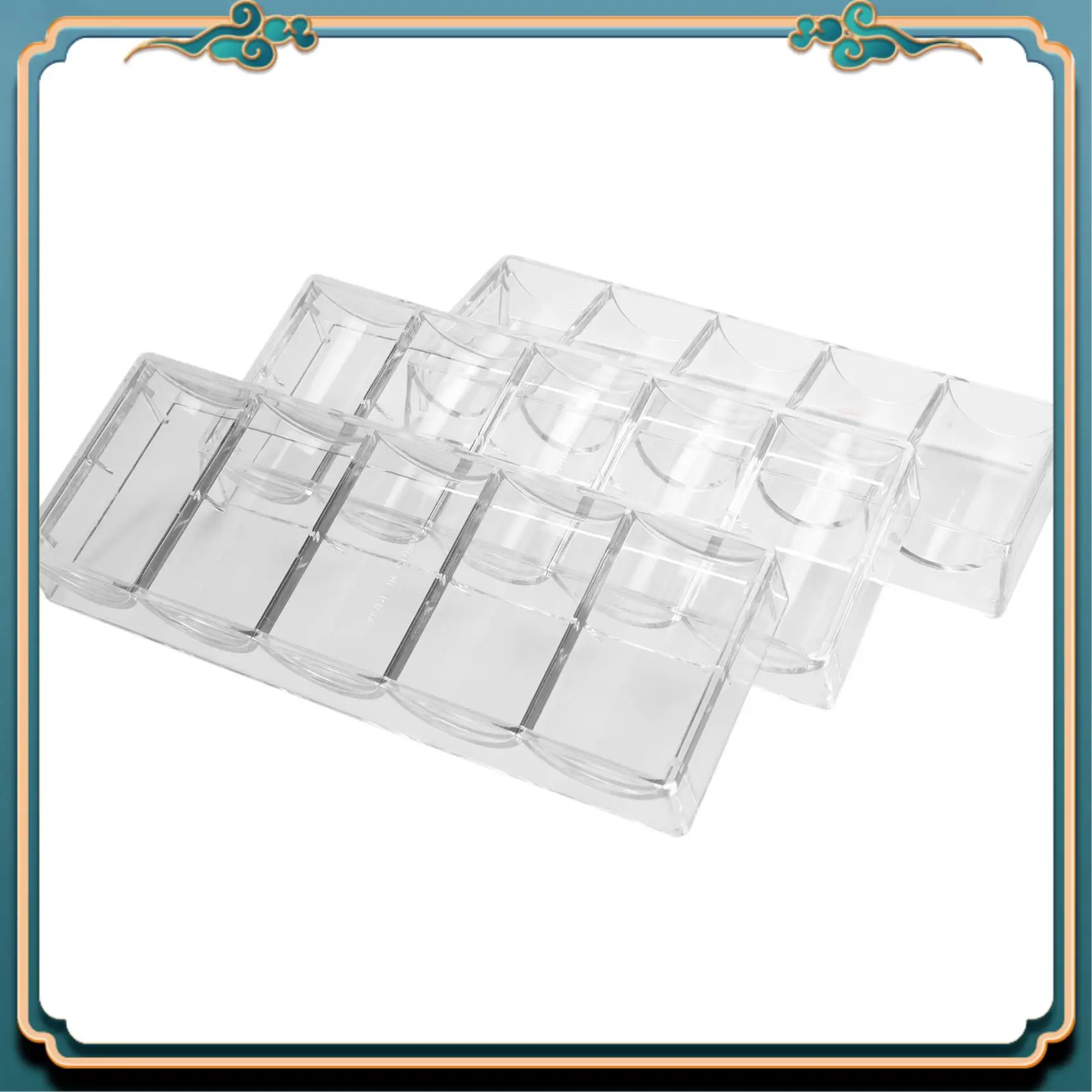 10Pcs Professional Acrylic Poker Chips 100 Chip Trays (Without Cover) Highly Recommended
10Pcs Professional Acrylic Poker Chips 100 Chip Trays (Without Cover) Highly Recommended