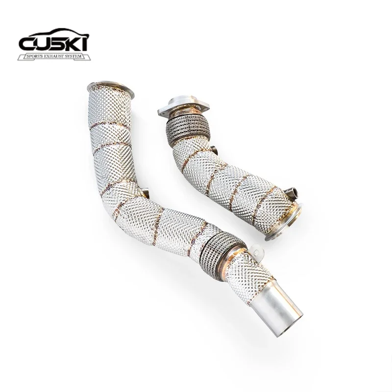 High Flow free flowing downpipe manifold for BMW M3 F80 M4 F82 3.0T 2014-2019 quality Stainless Steel car Exhaust Modification
High Flow free flowing downpipe manifold for BMW M3 F80 M4 F82 3.0T 2014-2019 quality Stainless Steel car Exhaust Modification