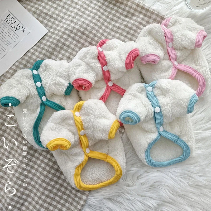 White Fleece Pet Dog Clothes Winter Short Sleeve Coat Jacket For Small Medium Dogs Chihuahua Yorkie Puppy Costume Outfits#10-18
White Fleece Pet Dog Clothes Winter Short Sleeve Coat Jacket For Small Medium Dogs Chihuahua Yorkie Puppy Costume Outfits#10-18