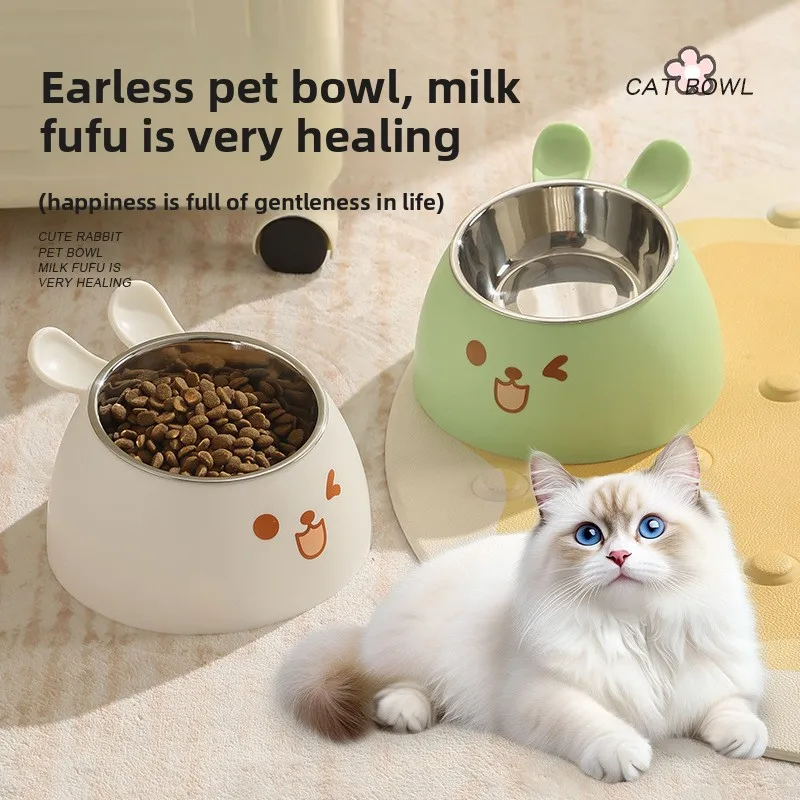 Creative rabbit ear single bowl pet food basin cat feeding non-slip and anti-knock dog food basin pet bowl cat bowl
Creative rabbit ear single bowl pet food basin cat feeding non-slip and anti-knock dog food basin pet bowl cat bowl