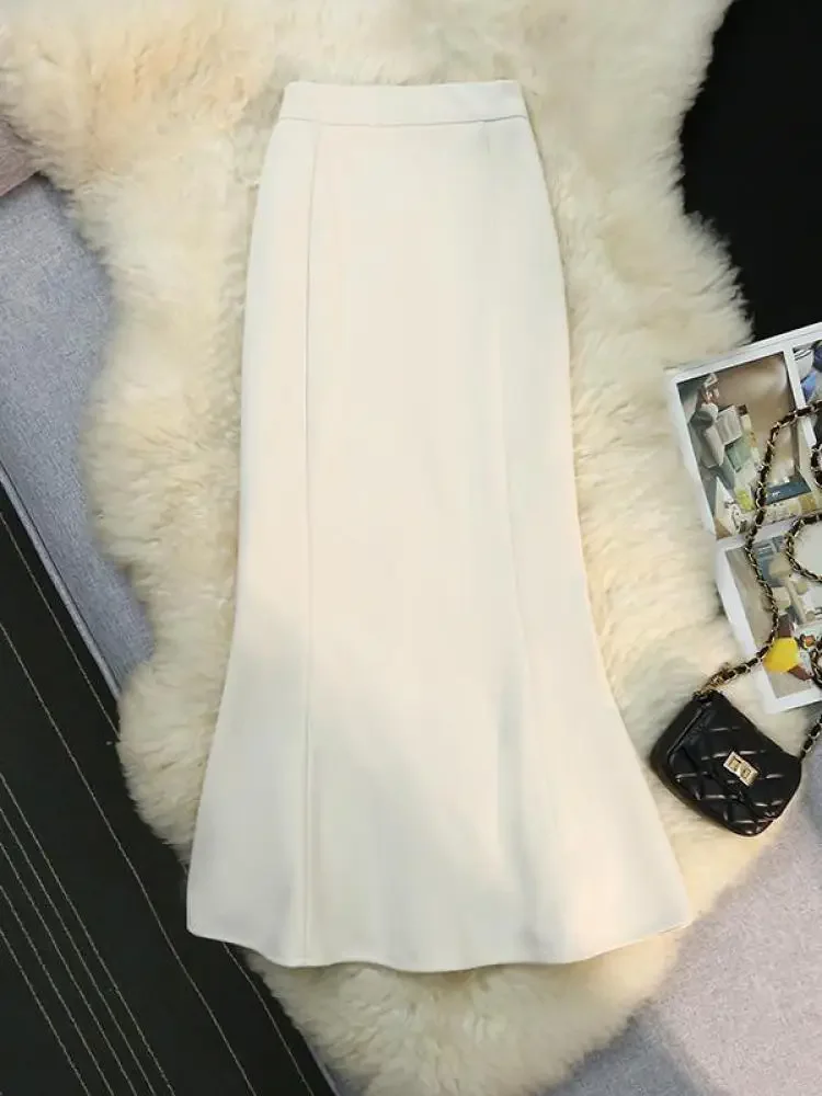 Black Woolen Fishtail Skirts Women 2024 Fashion White High Waist Slim Autumn Casual Blue Elegant Wrap Hip Mermaid Long Skirt New
Black Woolen Fishtail Skirts Women 2024 Fashion White High Waist Slim Autumn Casual Blue Elegant Wrap Hip Mermaid Long Skirt New