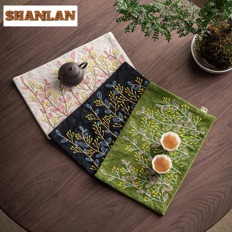 National Style Sashiko Embroidery Tea Table Mats Ancient Drink Coaster Household Dinner Table Cloth Mat Teaware Supplies Craft
National Style Sashiko Embroidery Tea Table Mats Ancient Drink Coaster Household Dinner Table Cloth Mat Teaware Supplies Craft