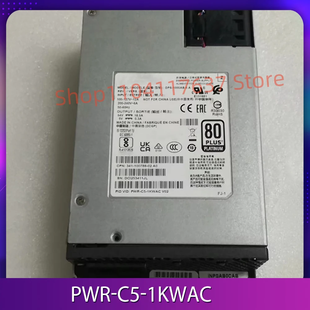 PWR-C5-1KWAC для модуля питания переключателя серии DPS-1000AB-5 A C9200 341-100788-02 PA-1131-5S
PWR-C5-1KWAC для модуля питания переключателя серии DPS-1000AB-5 A C9200 341-100788-02 PA-1131-5S