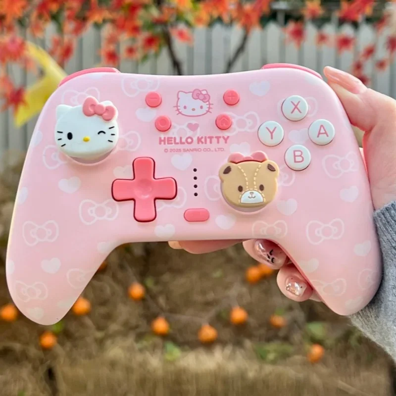 Sanrio Hello Kitty Controller 50th Anniversary Edition Wireless Gamepad Suitable For Switch/Pc/Android /Ios Cute Gift Toys
Sanrio Hello Kitty Controller 50th Anniversary Edition Wireless Gamepad Suitable For Switch/Pc/Android /Ios Cute Gift Toys