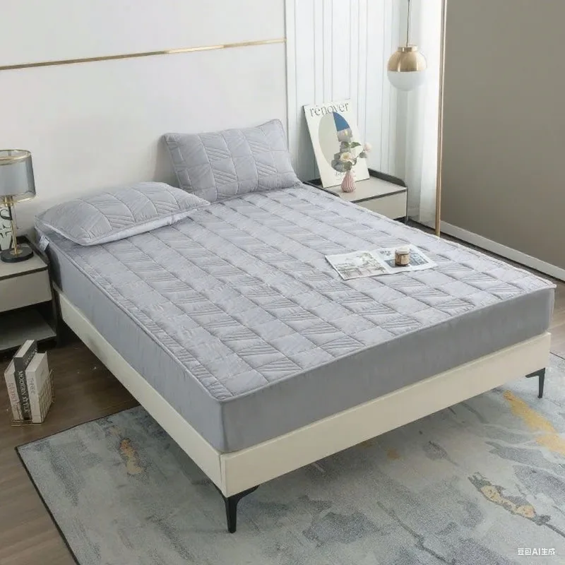 Thicken Quilted Mattress Cover Quilted Bed Fitted Bed Sheet Anti-Bacteria Mattress Topper Air-Permeable Bed Pad
Thicken Quilted Mattress Cover Quilted Bed Fitted Bed Sheet Anti-Bacteria Mattress Topper Air-Permeable Bed Pad