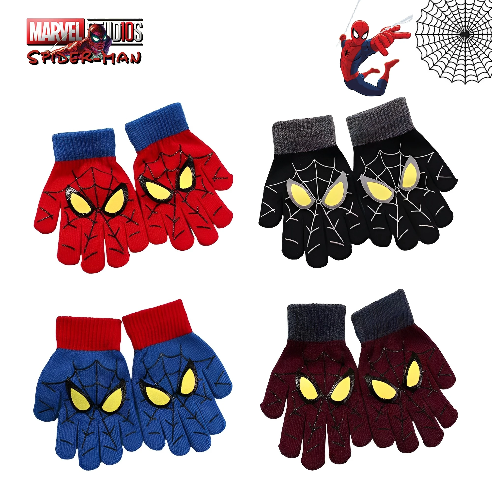NEW Marvel Spiderman Winter Children's Warm Gloves 5-10 Years Old Cartoon Knitted Gloves Cute Decoration Kids Christmas Gifts
NEW Marvel Spiderman Winter Children's Warm Gloves 5-10 Years Old Cartoon Knitted Gloves Cute Decoration Kids Christmas Gifts