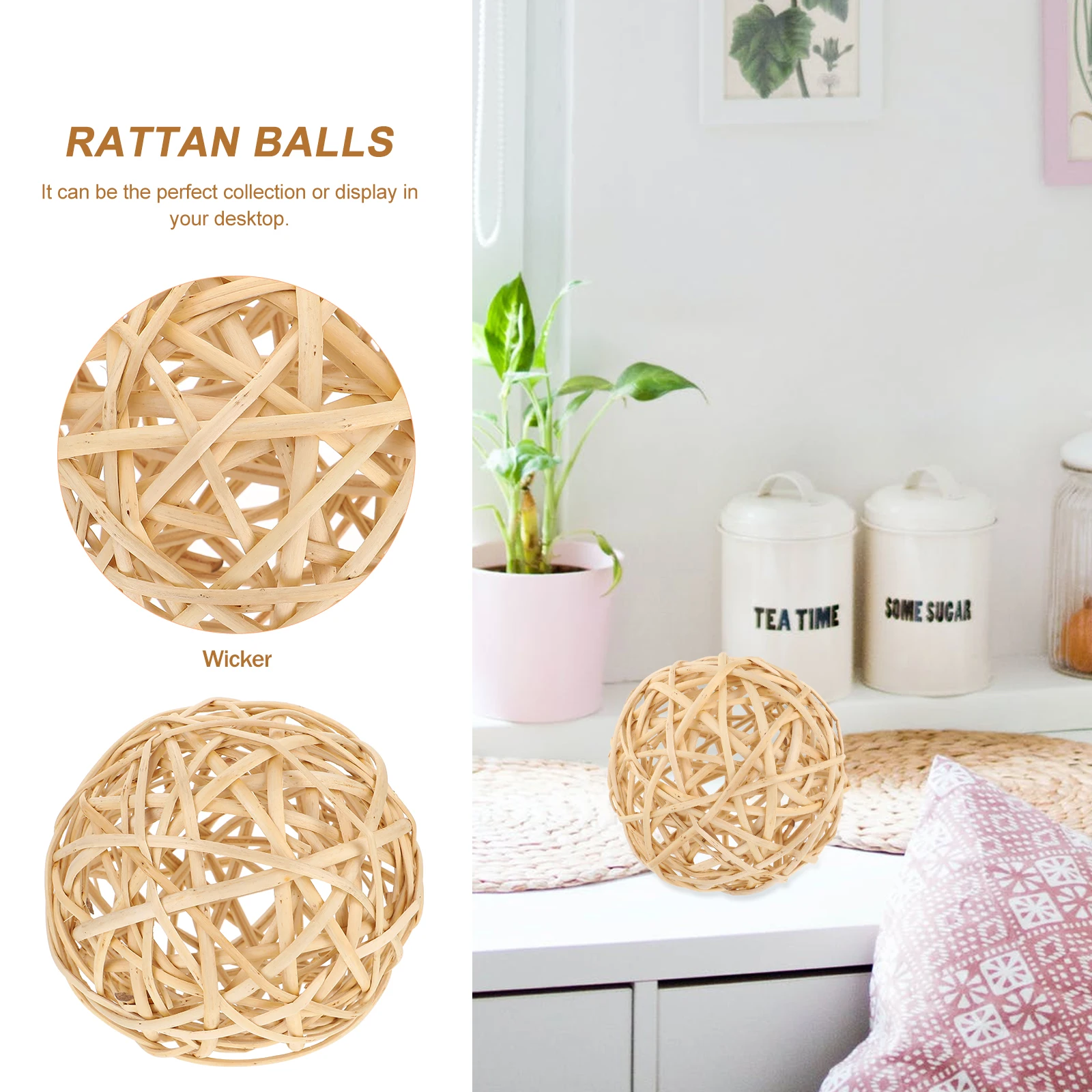 Rattan Woven Woven Balls Scene Decorations DIY Party Scene Rattan Ball Layout Decor Layout Decor Craft Photo Props
Rattan Woven Woven Balls Scene Decorations DIY Party Scene Rattan Ball Layout Decor Layout Decor Craft Photo Props