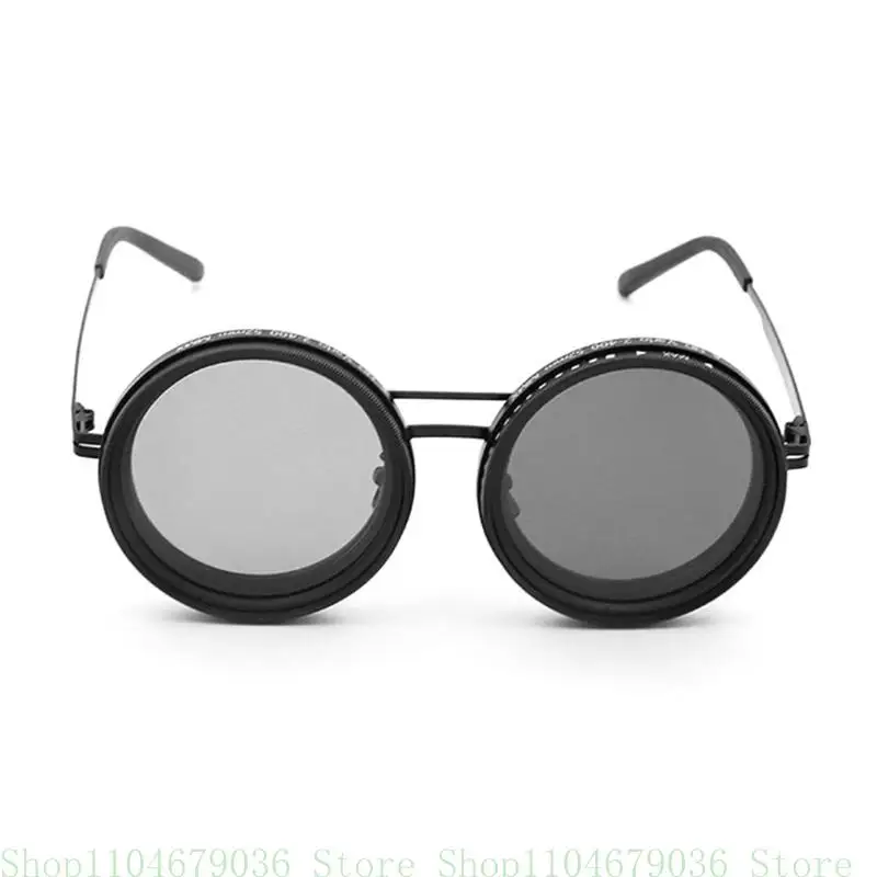 652F Retro Steampunk Round Polarized Sunglasses with UV400 Adjustable Dimming Glasses for Men & Women Unisex
652F Retro Steampunk Round Polarized Sunglasses with UV400 Adjustable Dimming Glasses for Men & Women Unisex